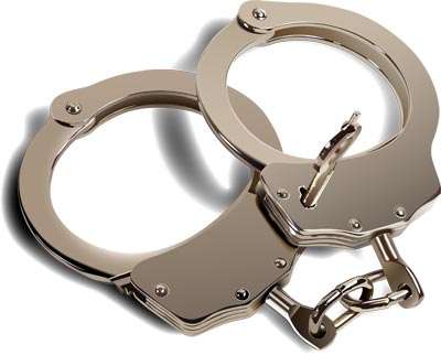 Nickel plated handcuffs
