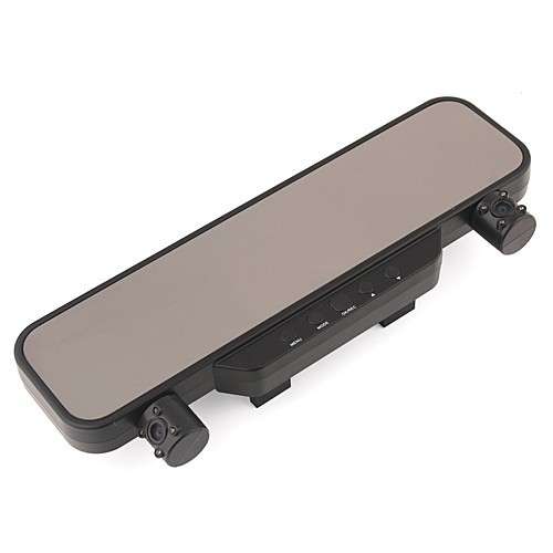 1080P Full HD Rearview Mirror Car Black Box DVR Vehicle Video Recorder with 3.5" LCD Monitor