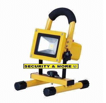 20W RECHARGEABLE LED FLOOD LIGHT WITH WALL AND CAR CHARGERS