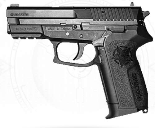 GUERRILLA SNORRE | 4.5mm BB | CO2 | CO2 BB Gas Gun | Sig Sauer SP2022 ***
