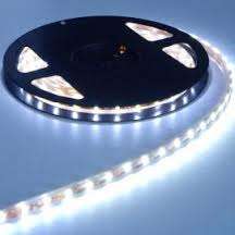 5m ROLL WHITE 12V LED STRIP LIGHTS | WITH POWER SUPPLY PLUG | 3528 LED