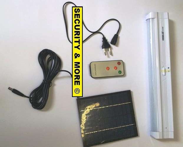 LED RECHARGEABLE TUBE LIGHT | INCLUDES SOLAR PANEL AND REMOTE CONTROL !