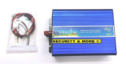 500W INVERTER | 12V DC TO  220V |  AC  INVERTER -PURE SINE WAVE (1000W PEAK)