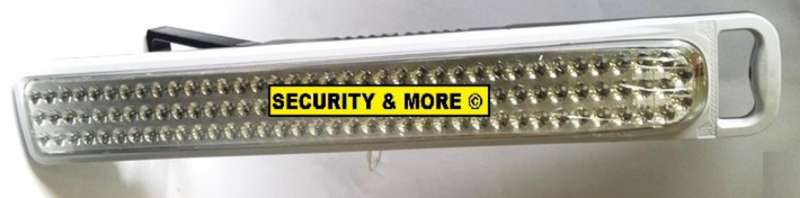 110 LED RE-CHARGABLE EMERGENCY LIGHT WITH STAND & PULLSTRING | USE WALL MOUNTED OR FREE STANDING !