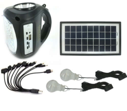 GD LITE SOLAR LIGHTING SYSTEM 8009 | RECHARGEABLE FM RADIO WITH USB MP3 PLAYER