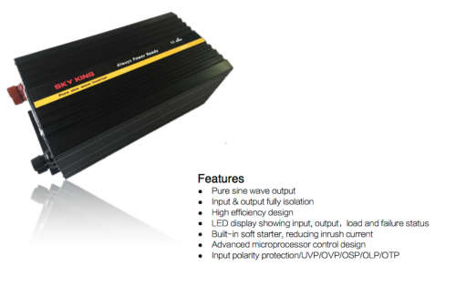 1000W PURE SINE WAVE INVERTER | 12V DC TO  220-240V AC| 2000W PEAK