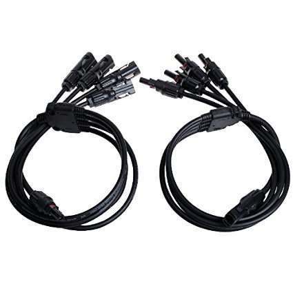 Y Type(1 to 4) MC4 Solar Style Branch Panel Cable Connectors