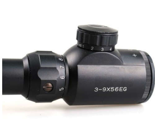 Tactical 3-9X50 EG Rifle Scope Adjustable Green Red Dot Illuminated