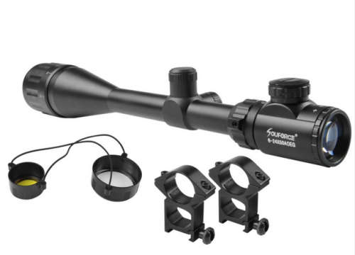 Beileshi 6-24X50AOEG Green Red Mil Dot / Rangefinder Reticle Tactical Rifle Scope