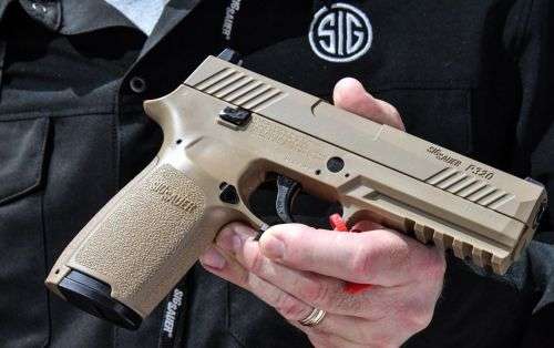 SIG SAUER P320 FDE TAN | 30 ROUND PELLET/ BB CAPACITY !