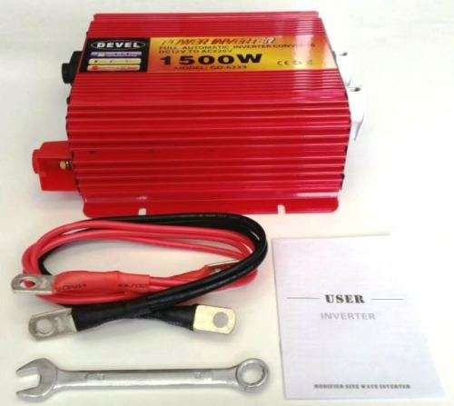 BRAND NEW 1500W MODIFIED SINE WAVE INVERTER 12V DC TO  220V AC  INVERTER