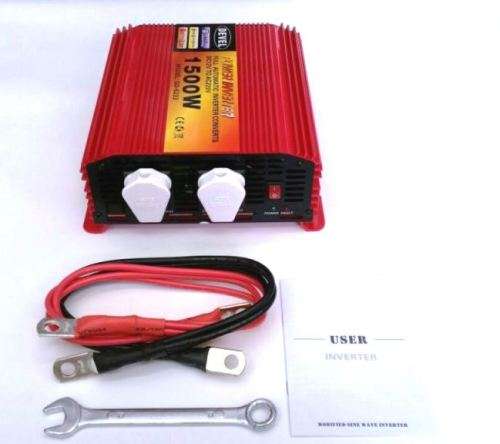 BRAND NEW 1500W MODIFIED SINE WAVE INVERTER 12V DC TO  220V AC  INVERTER