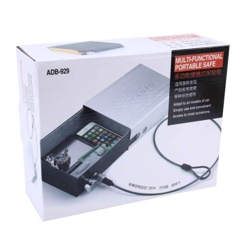 Portable Multi-fuctional Car Safe Storage Steel Plate | Combination Lock