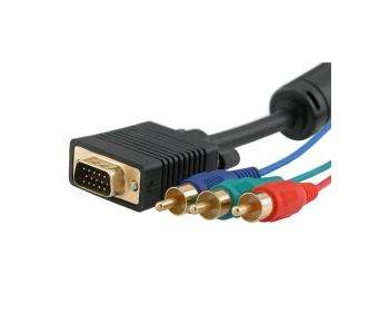 USE YOUR TV AS A COMPUTER MONITOR ! VGA To TV RCA  & PC to TV cable.