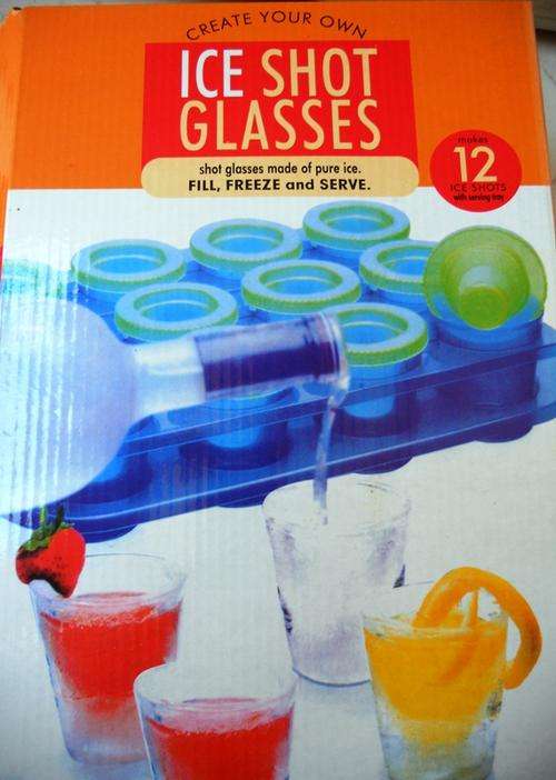 ICE SHOT GLASSES- SHOT GLASSES MADE FROM ICE