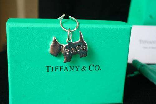 TIFFANY & CO TERRIER PENDANT & CHAIN IN .925 STERLING SILVER