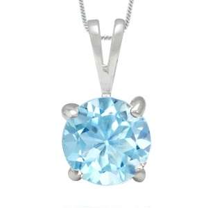 "SEASON END SUPER SALE!! " 1.56 CT GENUINE NATURAL BLUE TOPAZ PENDANT CRAFTED IN 925 STERLING SILVER