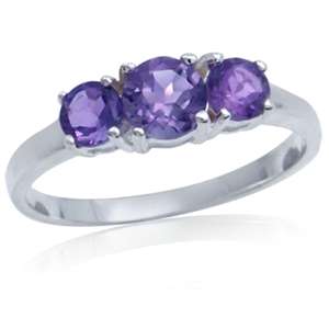 "PRE-CHRISTMAS SALE" GENUINE AMETHYST RING IN 925 STERLING SILVER
