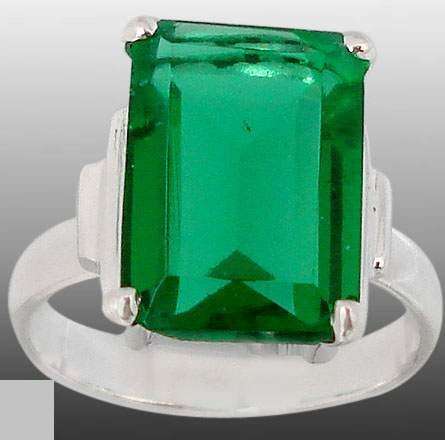 "WELCOME WINTER SALE" HUGE EMERALD CZ RING CRAFTED IN 925 STERLING SILVER