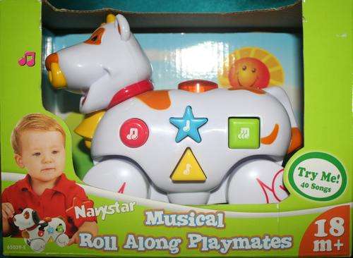 MUSICAL ROLL ALONG PLAYMATE COW WITH 40 SONGS