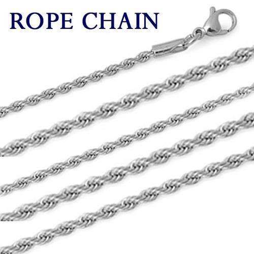 NICKEL FREE ROPE CHAIN IN FINE ITALIAN CRAFTED 925 STERLING SILVER