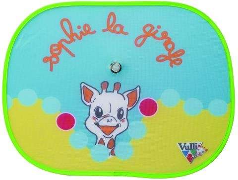 SOPHIE LA GIRAFFE 2 x SUNSHADES FOR YOUR CAR 49 X 36 CM