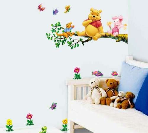 BABY WINNIE & FRIENDS WALL DECAL - SO EASY TO CREATE YOUR OWN UNIQUE FUN LOVING "KIDS SPACE"
