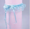 PASTEL BLUE WEDDING BRIDE'S LACE GARTER - ALSO AVAILABLE IN WHITE & PINK