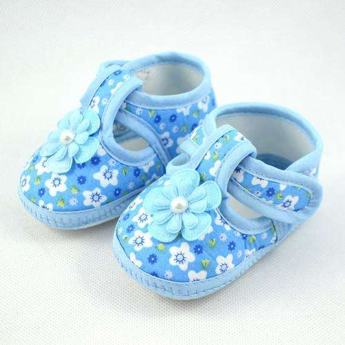 SALE!!!  - MARKED DOWN BELOW COST - BABY GIRL'S  SHOES CUTE FLOWER -   6 - 9 MONTHS
