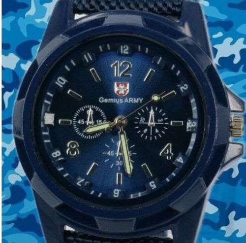SWISS ARMY SPORTS CLASSIC DESIGN QUARTZ MENS WRIST WATCH WITH NYLON STRAP