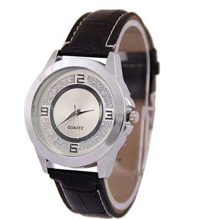 LADIES CLASSIC DIAL WITH GLITTER ACCENT   - TOTALLY AWESOME ELEGANT DRESS WATCH