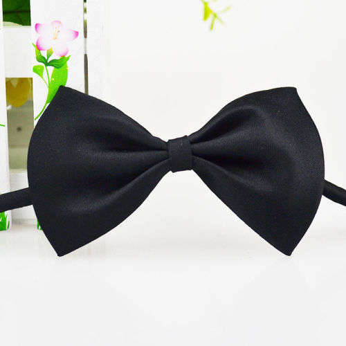 BOW TIE - BLACK - CHILD SIZE - PERFECT FOR TODDLER OR INFANT FOR PAGE BOY / USHER OR CHRISTENING