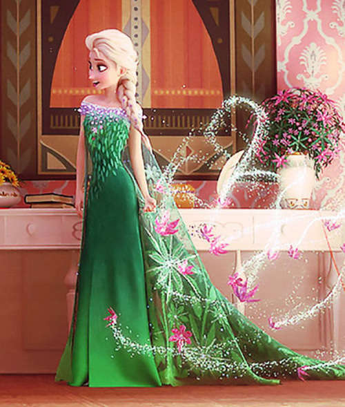 Frozen green dress new arrivals