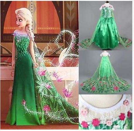FROZEN PRINCESS ELSA MOVIE DRESS - BEAUTIFULLY MADE REPLICA ELSA'S DRESS 6 -7 YRS