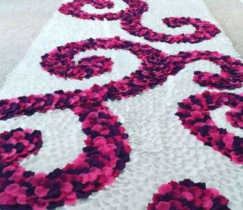 1 000 DEEP PLUM / CLARET  SILK ROSE PETALS - USE FOR CONFETTI/AISLE DECOR/PHOTO PROP/TABLE DECOR
