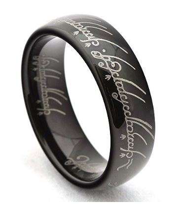 NOVELTY 4mm FASHION RING - THE RING - LORD OF THE RINGS -  RING SIZE 12 (Y)