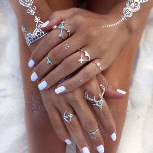 SET OF EXQUISITE  INDIAN TRADITIONAL BRIDE'S  WHITE HENNA TEMPORARY TATTOO - ALSO LATEST FASHION