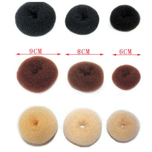 1PCS HAIR STYLING TOOLS BUN MAKER FOR DARK BROWN HAIR (L)  - FOR A PROFESSIONAL HAIRDRESSING STYLE