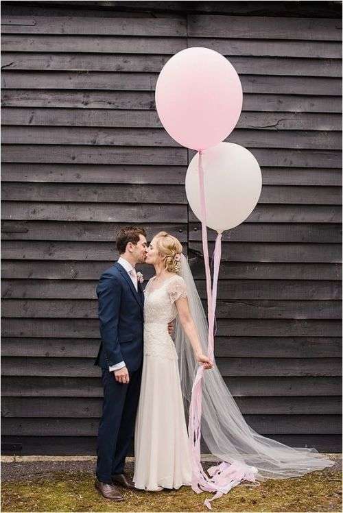 WEDDING BRIDAL PINK LATEX HUGE BALLOON - USED AS A PHOTO PROP - ALSO WHITE, RED AND PURPLE