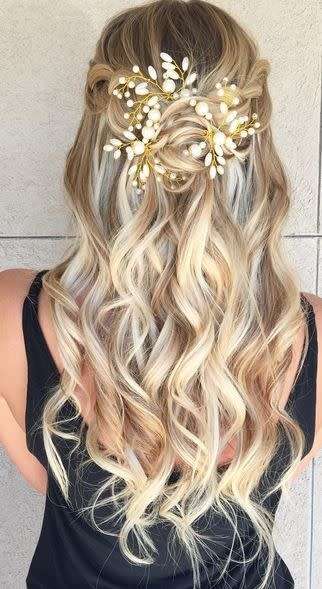 GORGEOUS BRIDAL PEARL FLOWER HAIRPIN - AMAZING HAIR ACCESSORIES