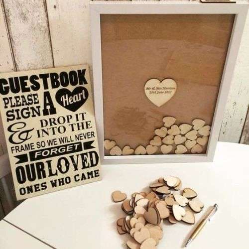 100 x WEDDING DECOR  SHABBY CHIC / RUSTIC / ROMANTIC WOODEN HEARTS FOR TABLE DECOR SCATTERING