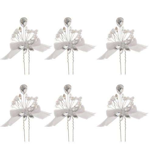 AMAZINGLY BEAUTIFUL BRIDAL SET OF 2 U HAIRPINS FOR AN ELEGANT HAIR ACCESSORY
