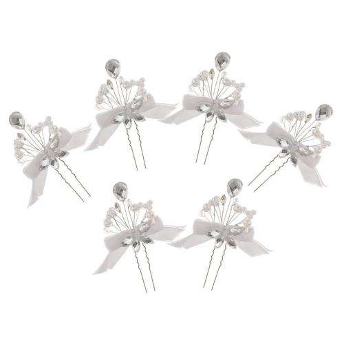 AMAZINGLY BEAUTIFUL BRIDAL SET OF 2 U HAIRPINS FOR AN ELEGANT HAIR ACCESSORY