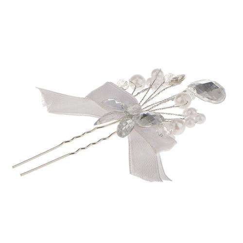 AMAZINGLY BEAUTIFUL BRIDAL SET OF 2 U HAIRPINS FOR AN ELEGANT HAIR ACCESSORY