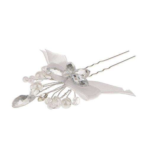 AMAZINGLY BEAUTIFUL BRIDAL SET OF 2 U HAIRPINS FOR AN ELEGANT HAIR ACCESSORY