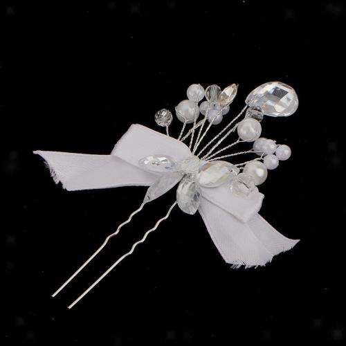 AMAZINGLY BEAUTIFUL BRIDAL SET OF 2 U HAIRPINS FOR AN ELEGANT HAIR ACCESSORY