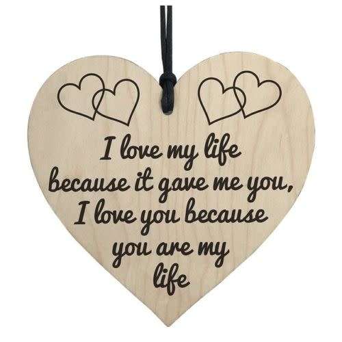 LOVELY CHRISTMAS GIFT OR STOCKING FILLER - "I LOVE LIFE BECAUSE IT GAVE ME YOU"