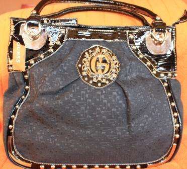GUESS HANDBAG -"BLACK IS BEAUTIFUL" LARGE HANDBAG - WITH DUSTBAG