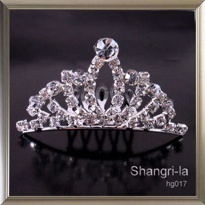 CHOOSE 1 FROM 11 DESIGNS OF WEDDING TIARAS - RHINESTONE CRYSTAL