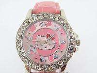 HELLO KITTY PINK CRYSTAL LADIES WRIST WATCH